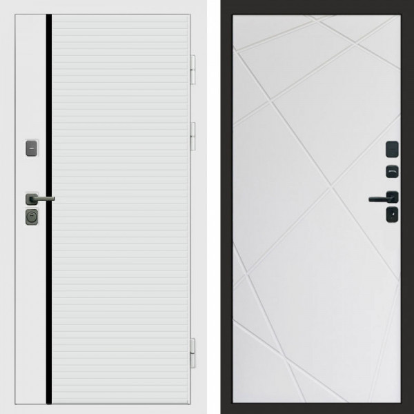 Входная дверь Termo-Door White Line - Лучи белый