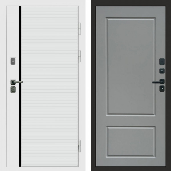 Входная дверь Termo-Door White Line - Марсель Grey софт