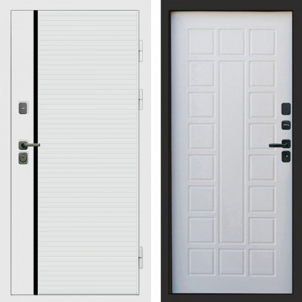 Входная дверь Termo-Door White Line - Престиж белое дерево