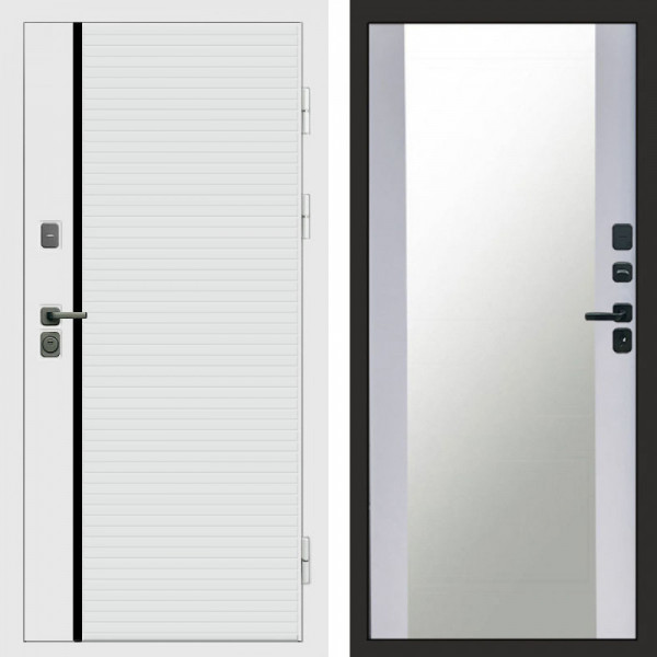 Входная дверь Termo-Door White Line - Зеркало белый софт