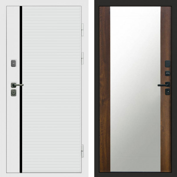 Входная дверь Termo-Door White Line - Зеркало дуб