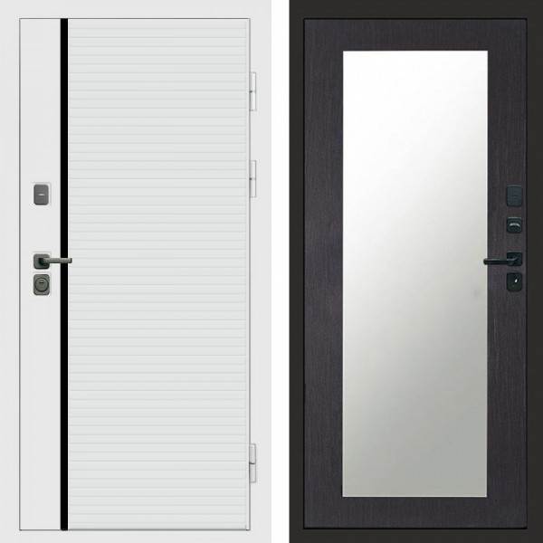 Входная дверь Termo-Door White Line - Зеркало Триумф венге
