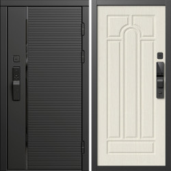 Входная дверь Termo-Door Смарт Блэк Лайн - Арка лиственница