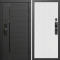 Входная дверь Termo-Door Смарт Блэк Лайн - Флэт Белый софт