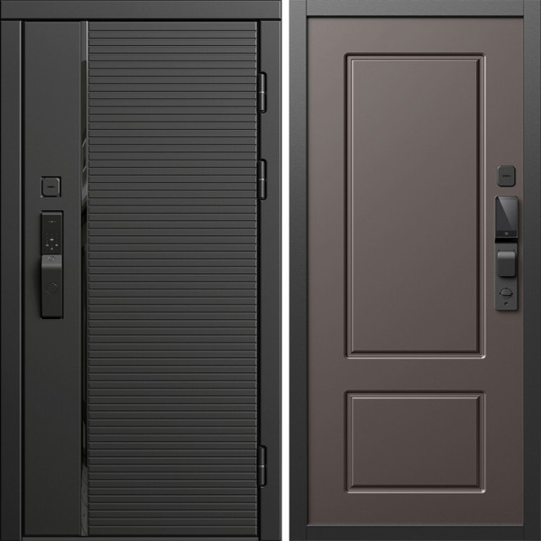 Входная дверь Termo-Door Смарт Блэк Лайн - Марсель Шоколад