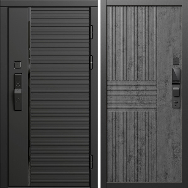 Входная дверь Termo-Door Смарт Блэк Лайн - Мастино Бетон темный