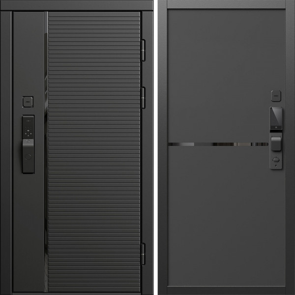 Входная дверь Termo-Door Смарт Блэк Лайн - Нео Black