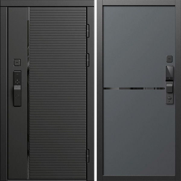 Входная дверь Termo-Door Смарт Блэк Лайн - Нео Графит