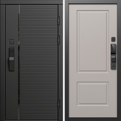 Входная дверь Termo-Door Смарт Блэк Лайн - Нео Классика Капучино