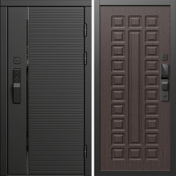 Входная дверь Termo-Door Смарт Блэк Лайн - Престиж венге