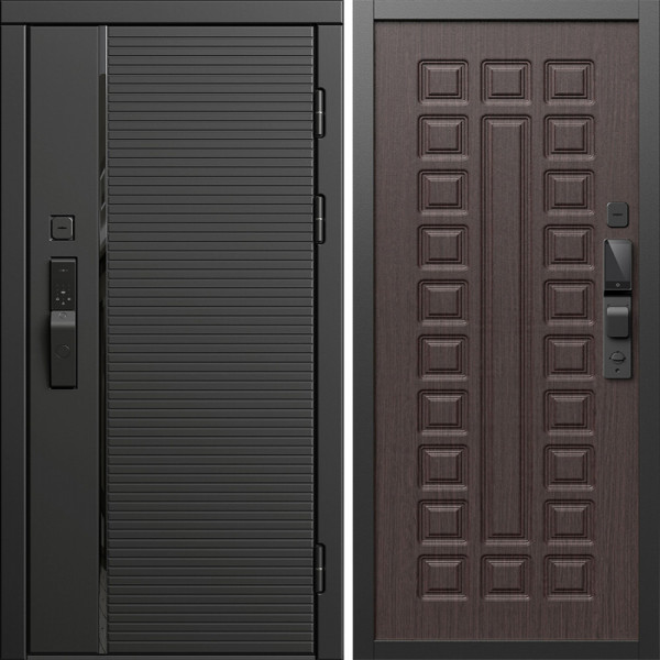 Входная дверь Termo-Door Смарт Блэк Лайн - Престиж венге