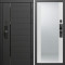 Входная дверь Termo-Door Смарт Блэк Лайн - Зеркало белый софт