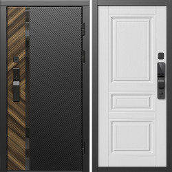 Входная дверь Termo-Door Смарт Браш - Классика белое дерево