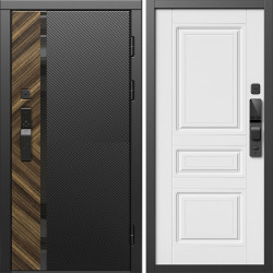 Входная дверь Termo-Door Смарт Браш - Классика белый матовый