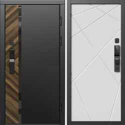 Входная дверь Termo-Door Смарт Браш - Лучи белый