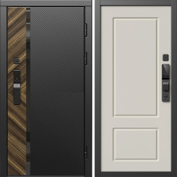 Входная дверь Termo-Door Смарт Браш - Марсель Слоновая кость