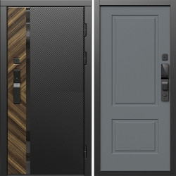 Входная дверь Termo-Door Смарт Браш - Нео Классика Грей Софт