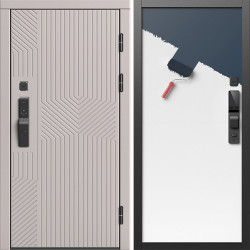 Входная дверь Termo-Door Смарт Эклипс Капучино - Гладкая Панель Под Покраску (грунт)