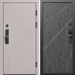 Входная дверь Termo-Door Смарт Эклипс Капучино - Лучи бетон темный