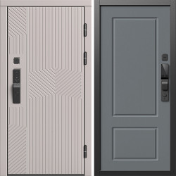 Входная дверь Termo-Door Смарт Эклипс Капучино - Марсель Grey софт