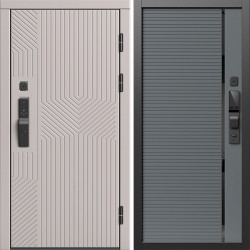 Входная дверь Termo-Door Смарт Эклипс Капучино - Порте Grey софт