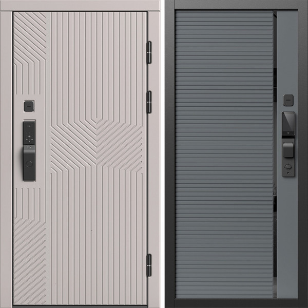 Входная дверь Termo-Door Смарт Эклипс Капучино - Порте Grey софт