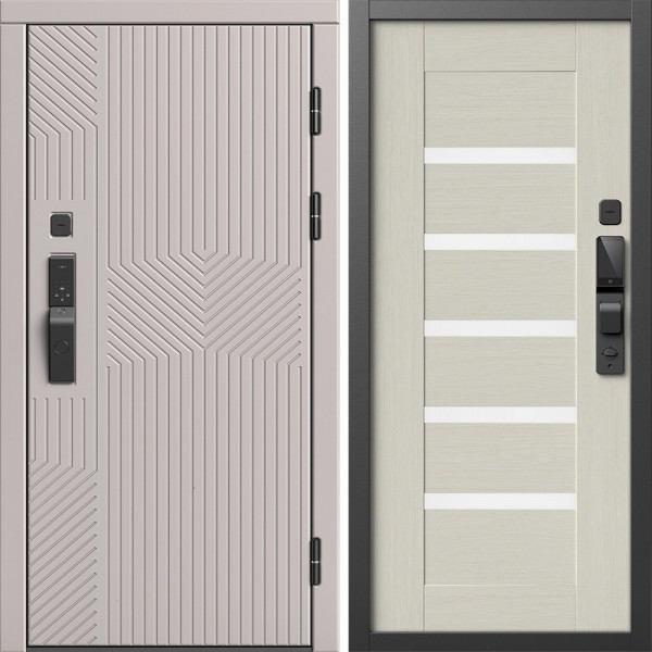 Входная дверь Termo-Door Смарт Эклипс Капучино - Царга лиственница