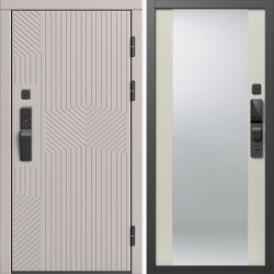 Входная дверь Termo-Door Смарт Эклипс Капучино - Зеркало лиственница