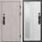 Входная дверь Termo-Door Смарт Эклипс Капучино - Зеркало Люмис Белый Софт