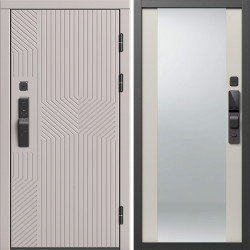 Входная дверь Termo-Door Смарт Эклипс Капучино - Зеркало Слоновая кость
