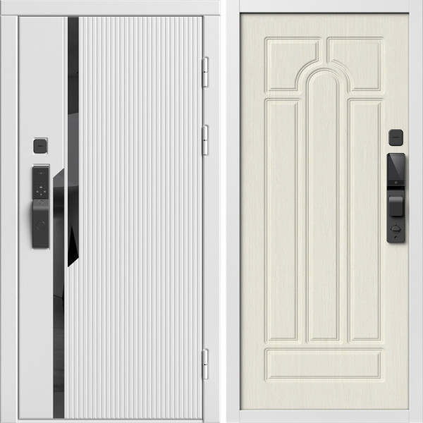 Входная дверь Termo-Door Смарт Флекс Вайт - Арка лиственница