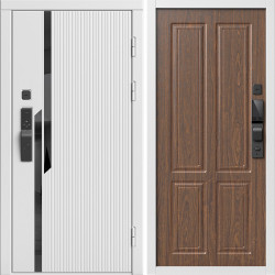 Входная дверь Termo-Door Смарт Флекс Вайт - Без серии Орех стандарт
