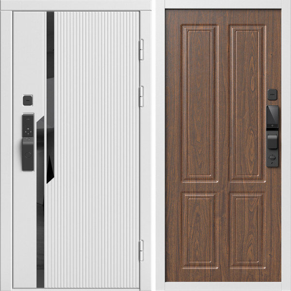 Входная дверь Termo-Door Смарт Флекс Вайт - Без серии Орех стандарт