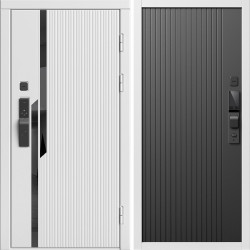 Входная дверь Termo-Door Смарт Флекс Вайт - Флэт Черный кварц