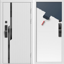 Входная дверь Termo-Door Смарт Флекс Вайт - Гладкая Панель Под Покраску (грунт)