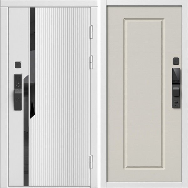 Входная дверь Termo-Door Смарт Флекс Вайт - Гранд Слоновая кость
