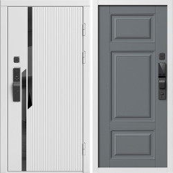 Входная дверь Termo-Door Смарт Флекс Вайт - Лион Grey софт