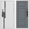Входная дверь Termo-Door Смарт Флекс Вайт - Лион Grey софт