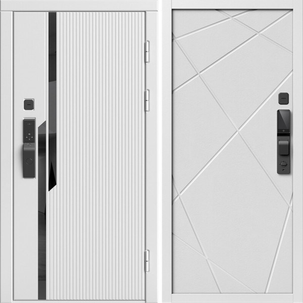 Входная дверь Termo-Door Смарт Флекс Вайт - Лучи белый