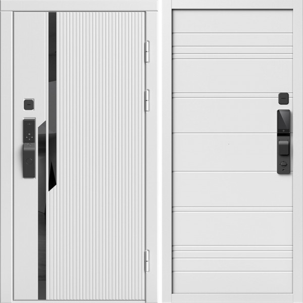 Входная дверь Termo-Door Смарт Флекс Вайт - Лучи White line