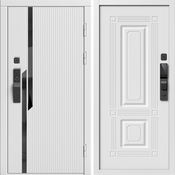 Входная дверь Termo-Door Смарт Флекс Вайт - Мадрид Белый софт