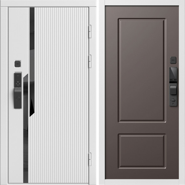 Входная дверь Termo-Door Смарт Флекс Вайт - Марсель Шоколад