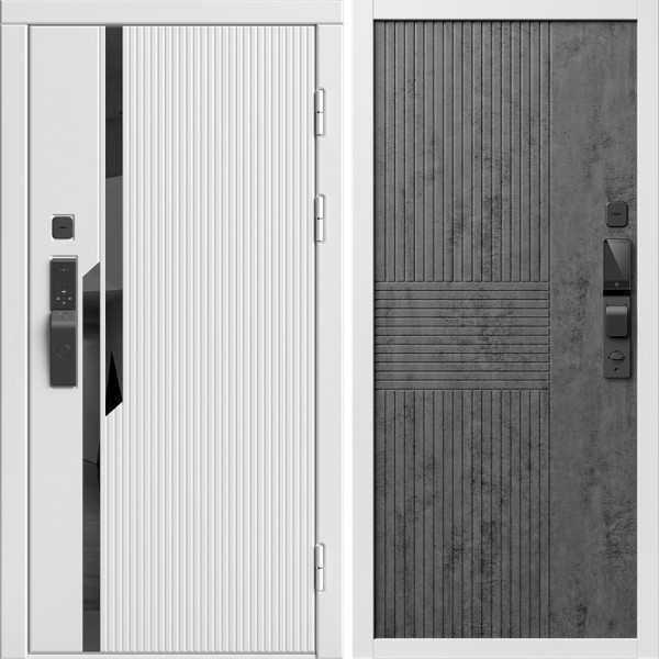 Входная дверь Termo-Door Смарт Флекс Вайт - Мастино Бетон темный