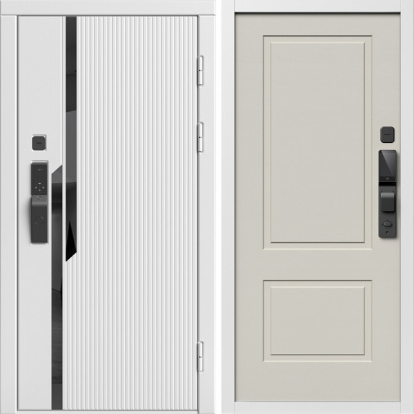 Входная дверь Termo-Door Смарт Флекс Вайт - Нео Классика Слоновая Кость