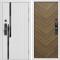 Входная дверь Termo-Door Смарт Флекс Вайт - Плаза Елочка Орех