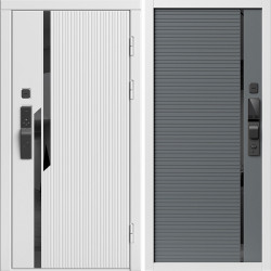 Входная дверь Termo-Door Смарт Флекс Вайт - Порте Grey софт