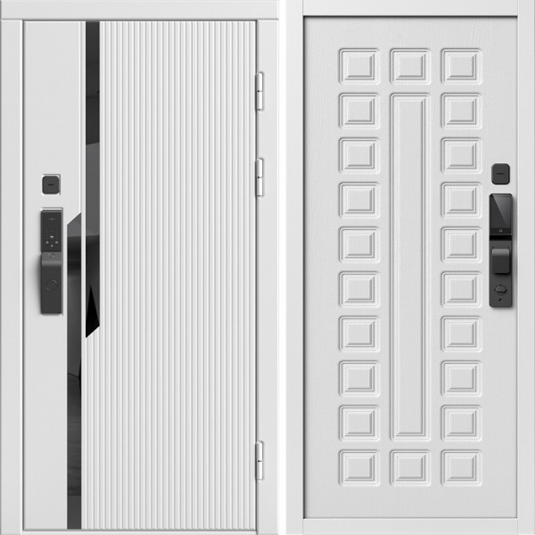 Входная дверь Termo-Door Смарт Флекс Вайт - Престиж белое дерево