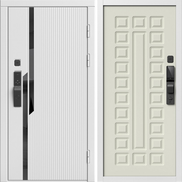Входная дверь Termo-Door Смарт Флекс Вайт - Престиж бежевый матовый
