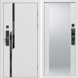 Входная дверь Termo-Door Смарт Флекс Вайт - Зеркало белый софт