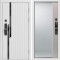 Входная дверь Termo-Door Смарт Флекс Вайт - Зеркало Фацет Капучино